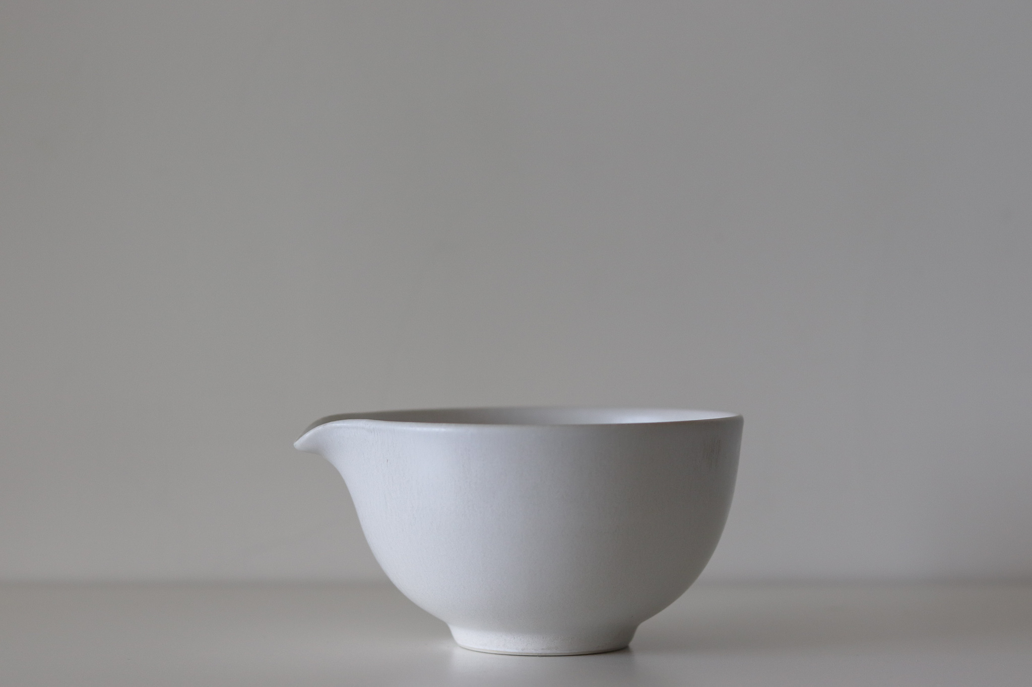 日本 美濃燒 霧白 片口抹茶碗
