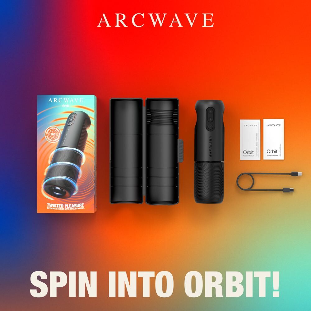 Arcwave Orbit 360°旋轉智能遠程電動飛機杯 - 黑色