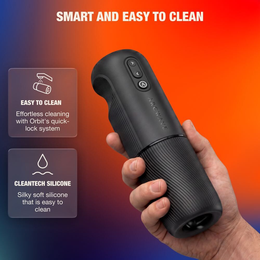 Arcwave Orbit 360°旋轉智能遠程電動飛機杯 - 黑色