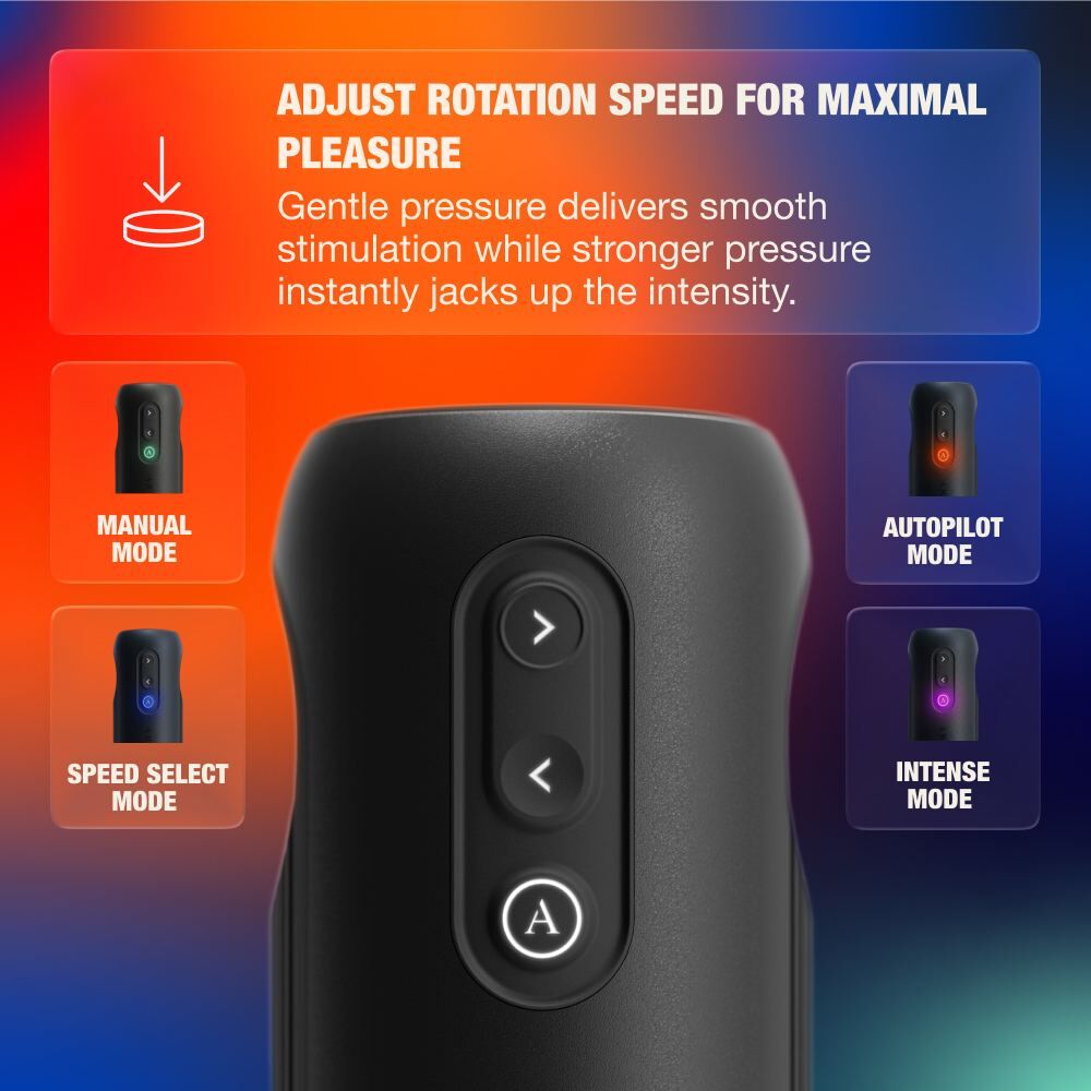 Arcwave Orbit 360°旋轉電動飛機杯 - 黑色