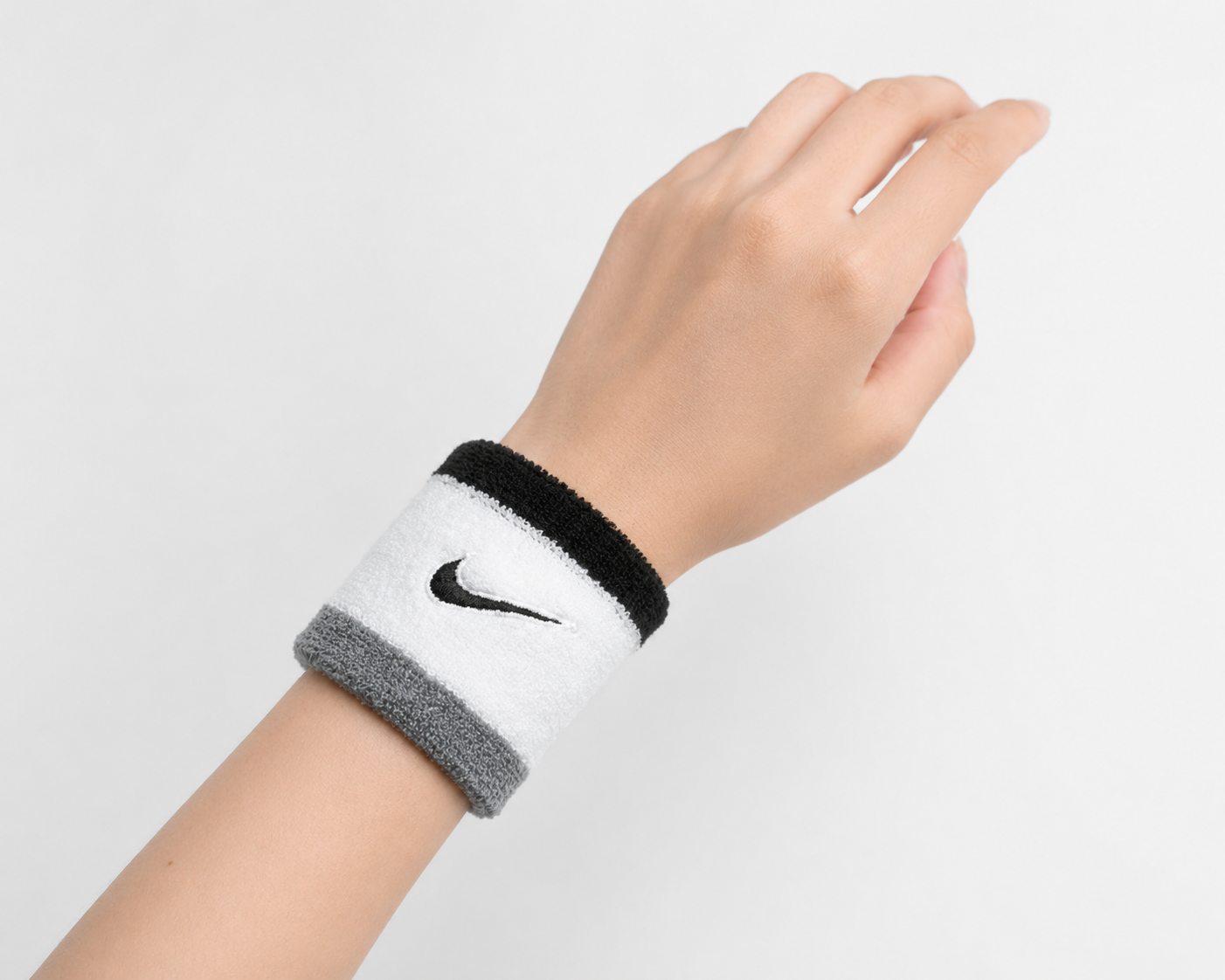 NIKE SWOOSH CLASSIC 白灰黑 腕帶 II5301-122