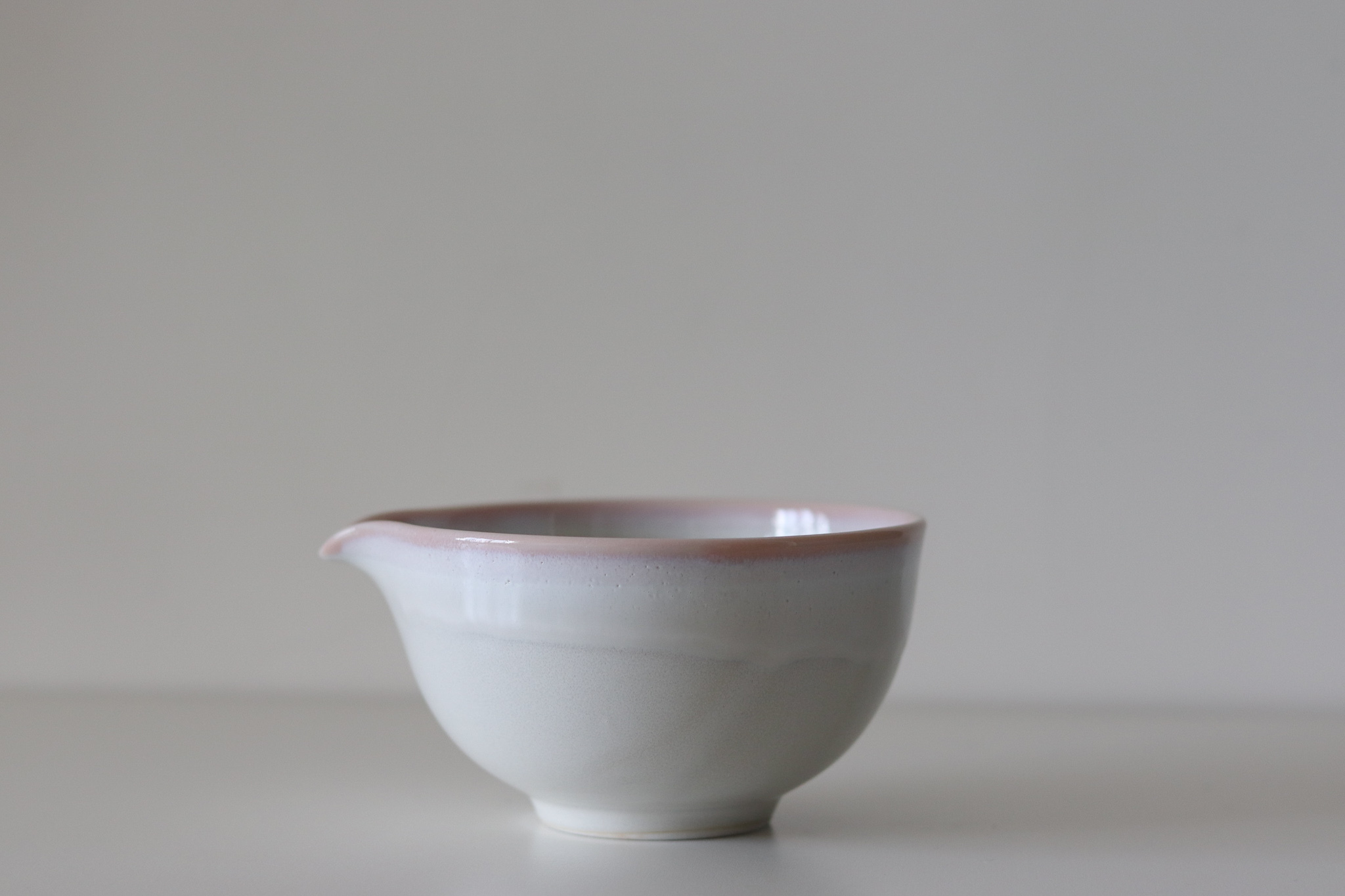 日本 美濃燒 春風 片口抹茶碗