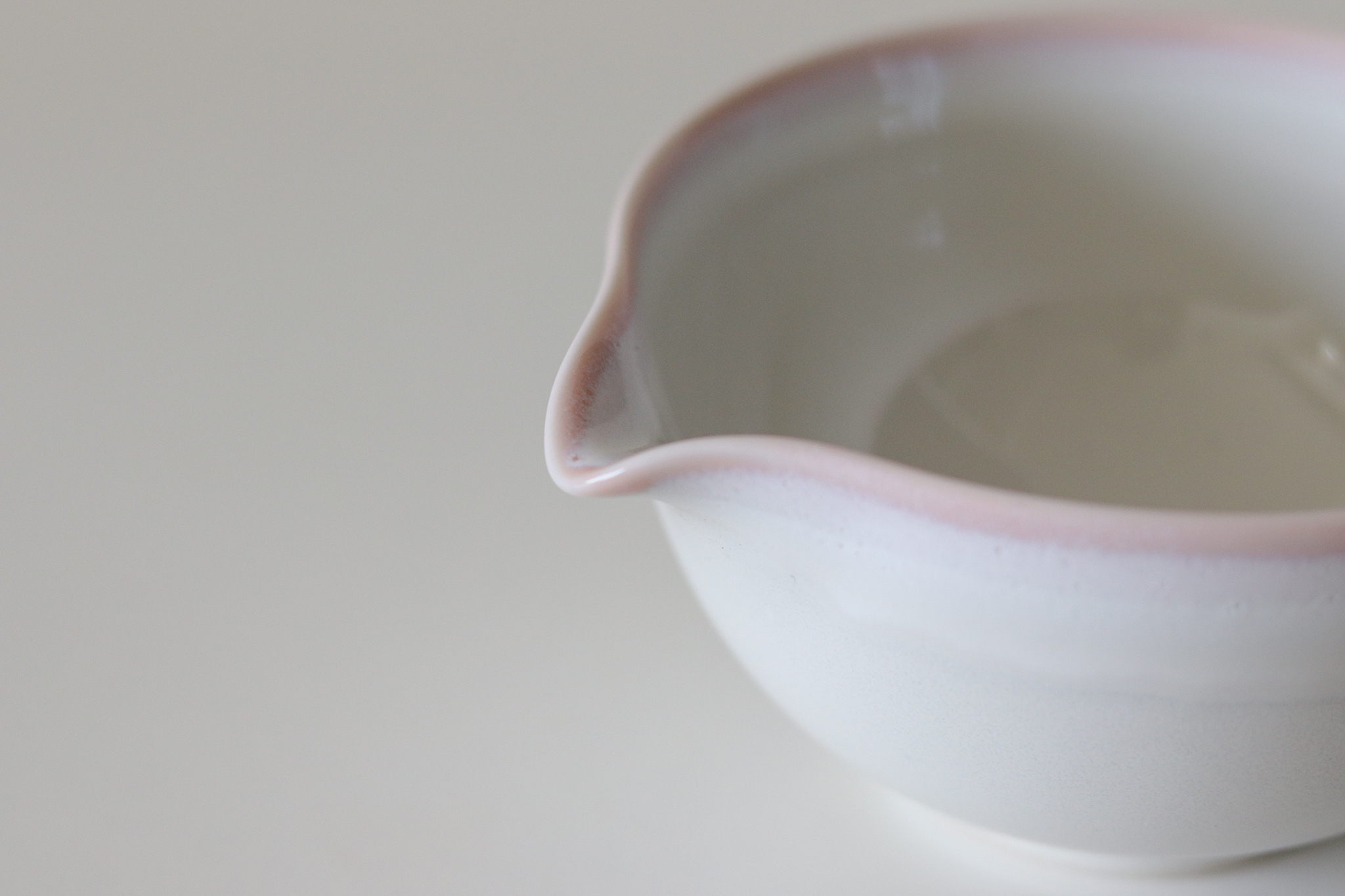 日本 美濃燒 春風 片口抹茶碗