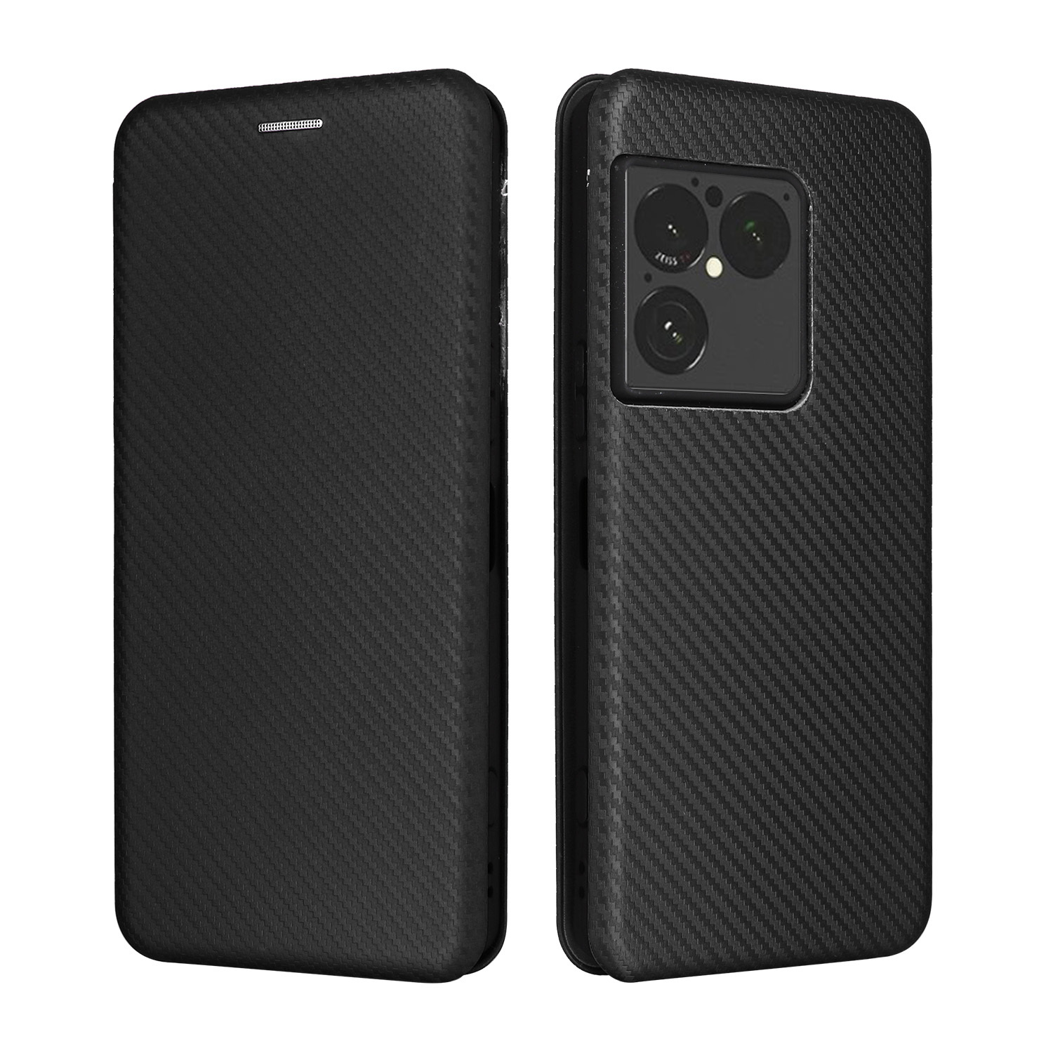 XPRO - Ultra Slim Flip - Sony Xperia 1 VIII Case 貼身防撞翻蓋碳纖皮紋插卡支架手機保護殼