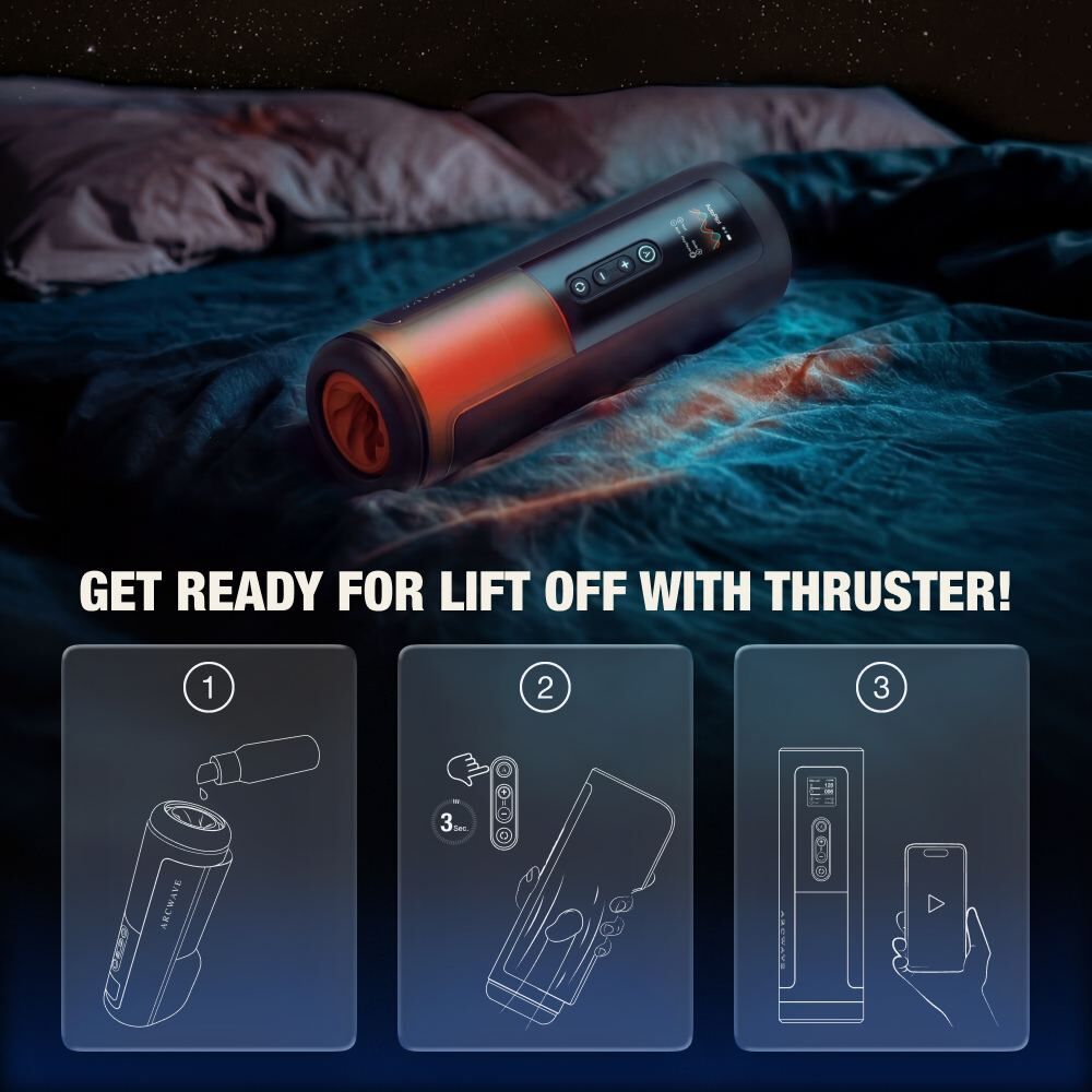Arcwave Thruster 抽插旋轉 智能遠程電動飛機杯