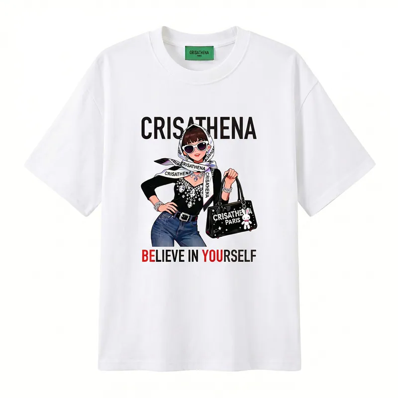 0710CR46-CRISATHENAHK-CLOTHING-Believe in Yourself T-Shirt（A46）
