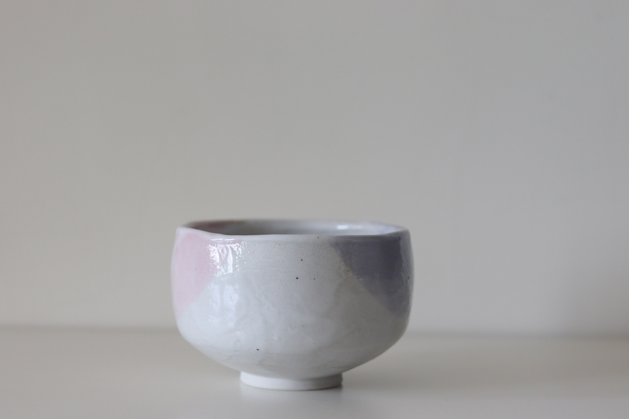 日本 美濃燒 櫻花與紫藤 抹茶碗