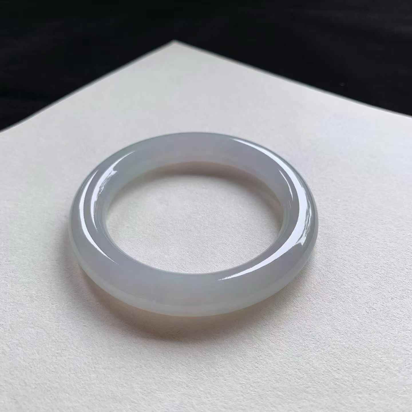 627235 58.2mm冰種晴圓條翡翠手鐲 (58-60)