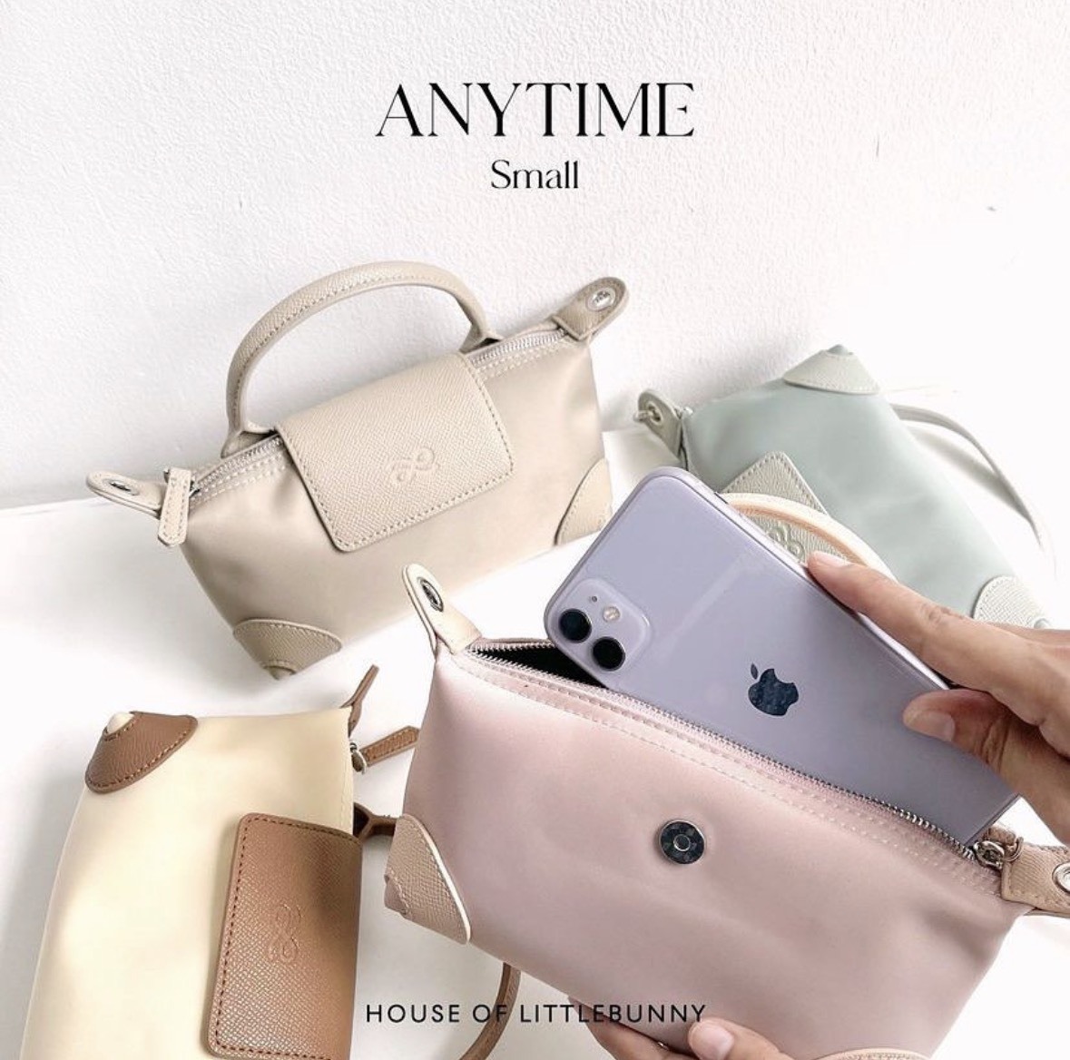 <泰好抗✨> HOUSE OF LITTLEBUNNY ANYTIME PU SMALL 小水餃包 三色