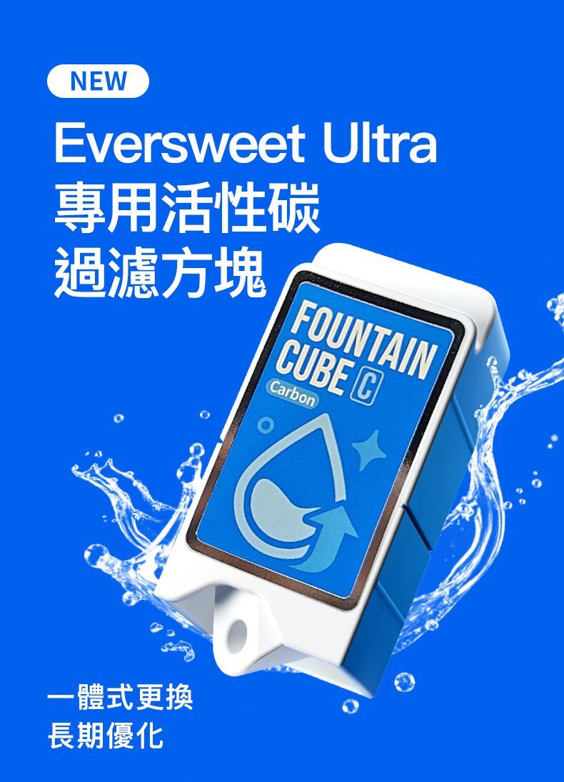 Petkit Eversweet Ultra 專⽤活性碳過濾⽅塊替換裝