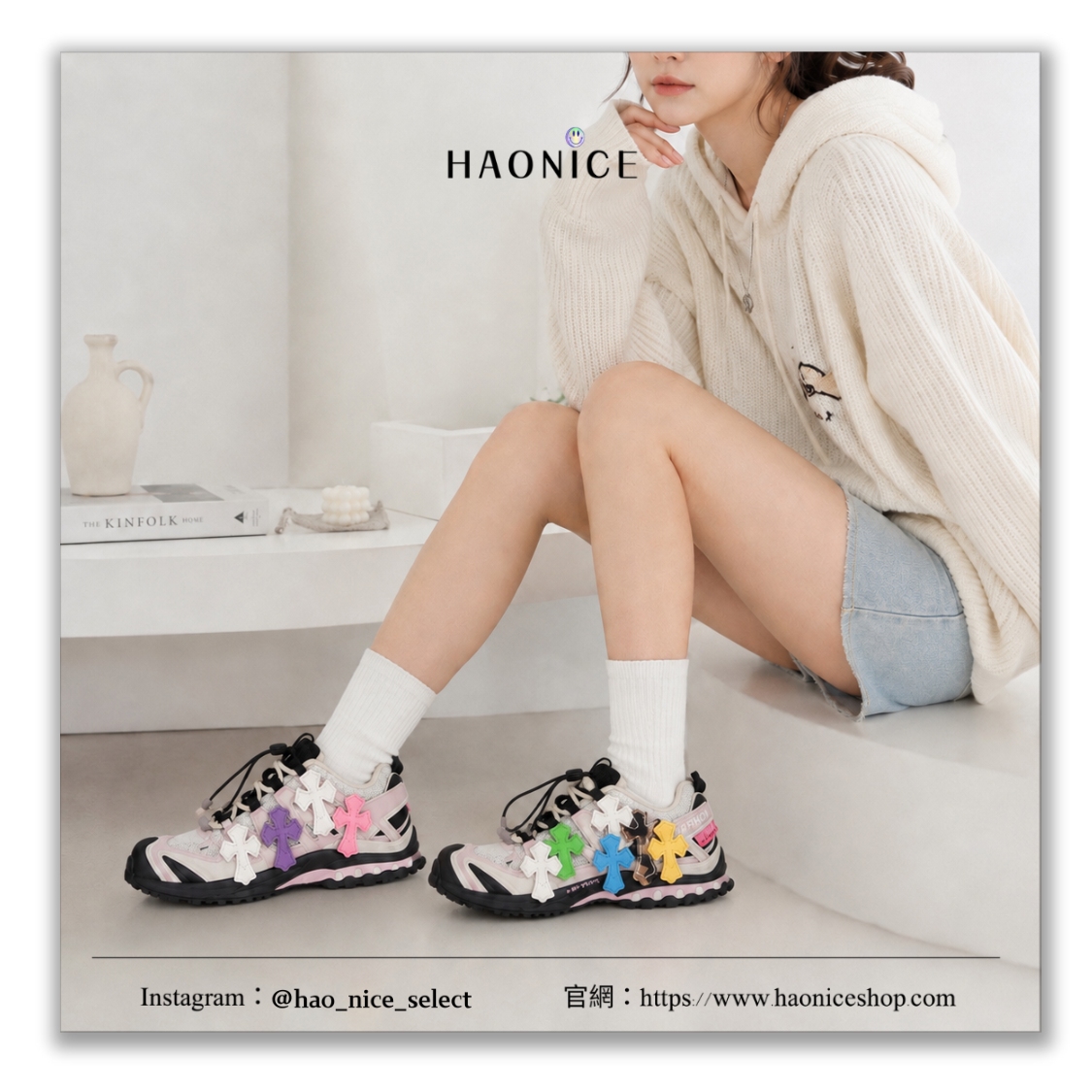 【HAO NICE】惡作劇訂製款🎨SALOMON 薩洛蒙 XT-Whisper 克羅心元素 彩色十字架 戶外 運動鞋 機能鞋