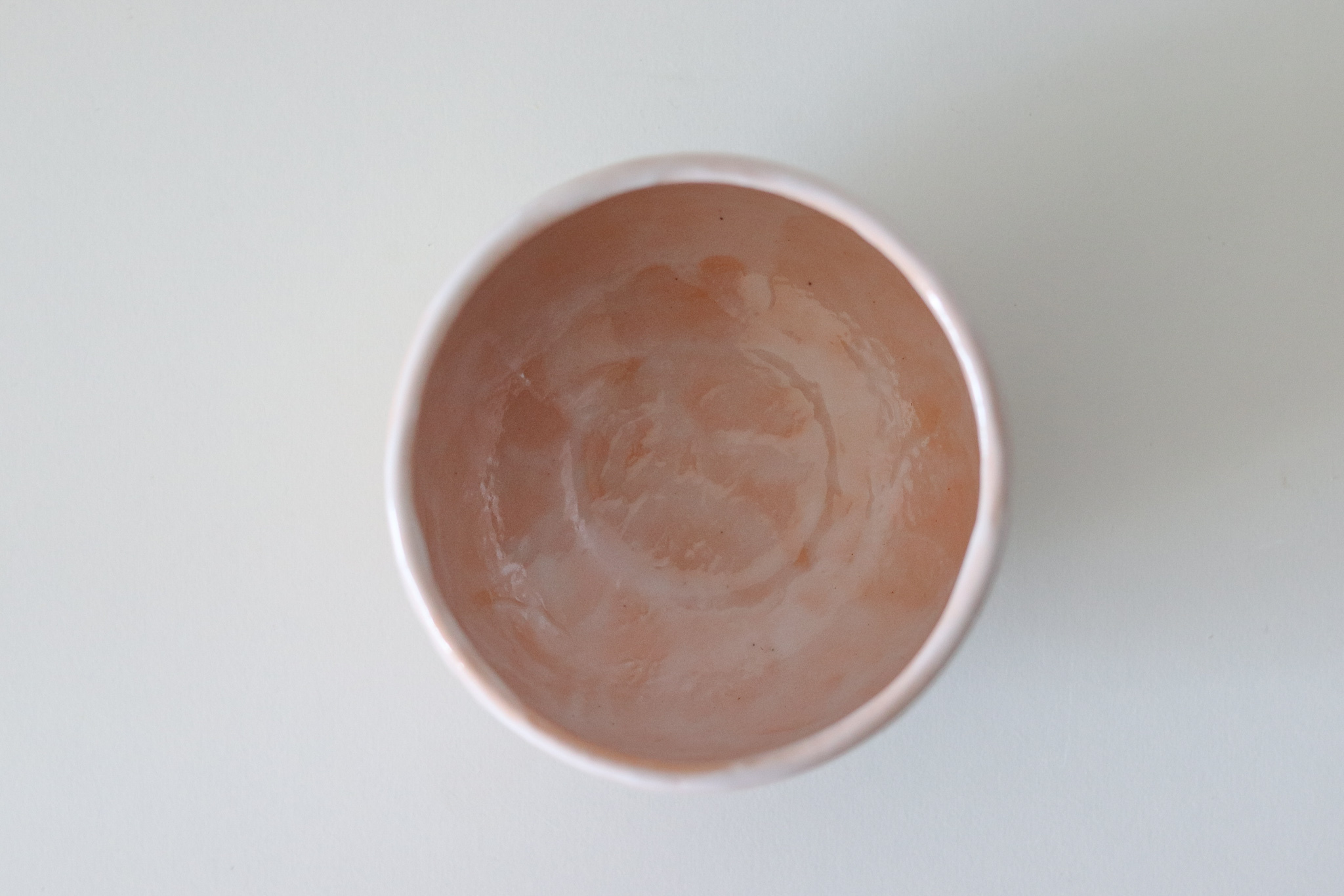 日本 美濃燒 橙志野 抹茶碗