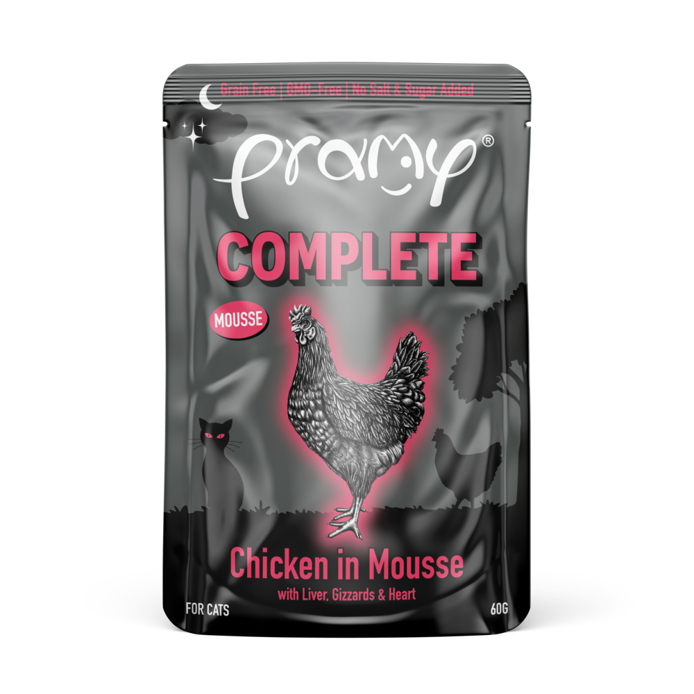 Pramy Midnight Prey Chicken in Mousse for Cats 60g