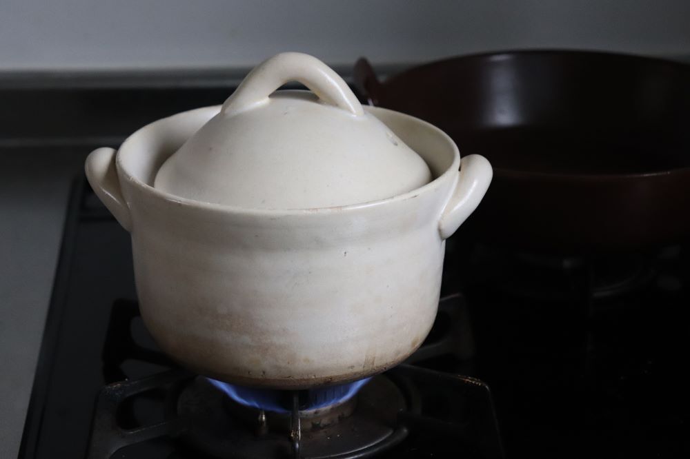 4th market-cocer炊飯土鍋/1合／白
