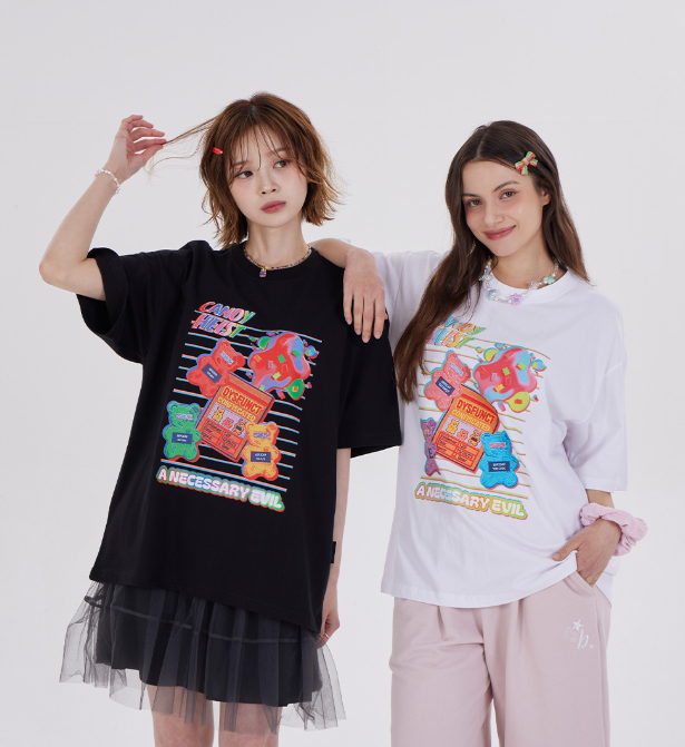 韓國代購 棒棒糖 男女同款 HEIST JELLY BEARS T-SHIRT