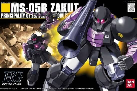 [HGUC] HG 1/144 MS-05B ZAKU I  (THE BLACK TRI-STAR  VER.)