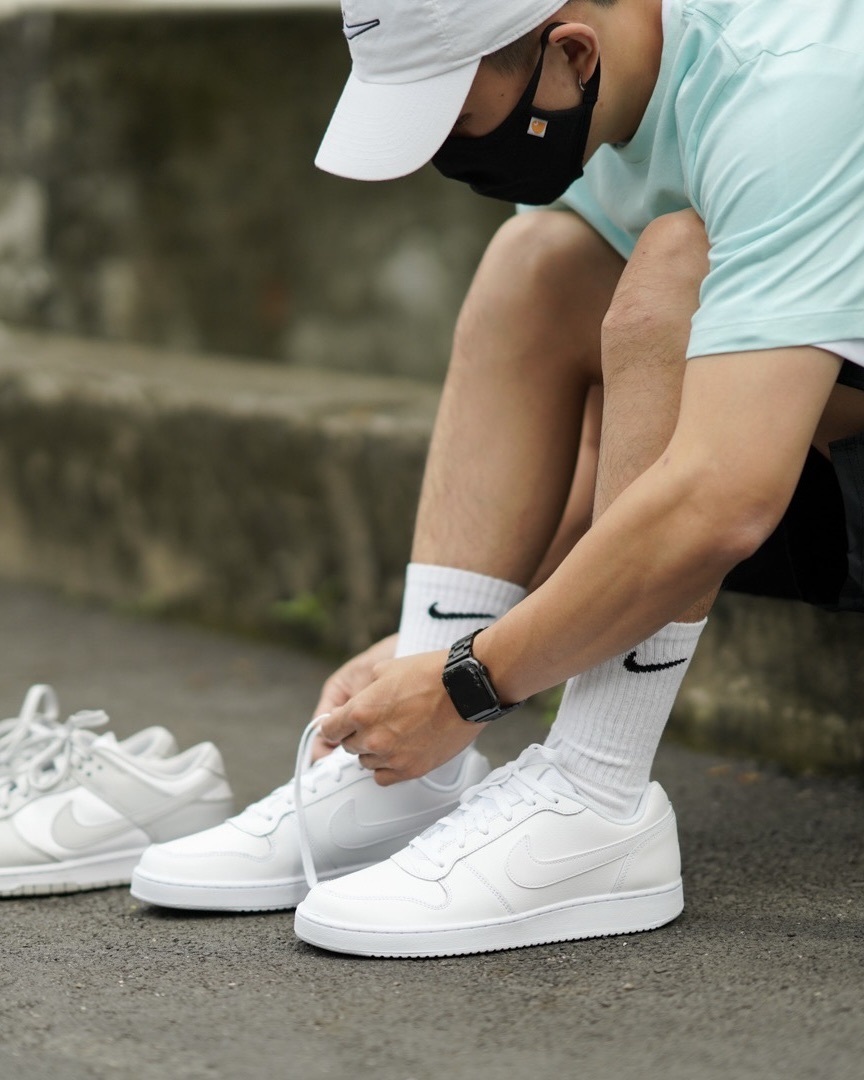 #代購 NIKE EBERNON LOW 基本款 低筒 穿搭 運動 休閒鞋 小白鞋 AQ1775-100 白色