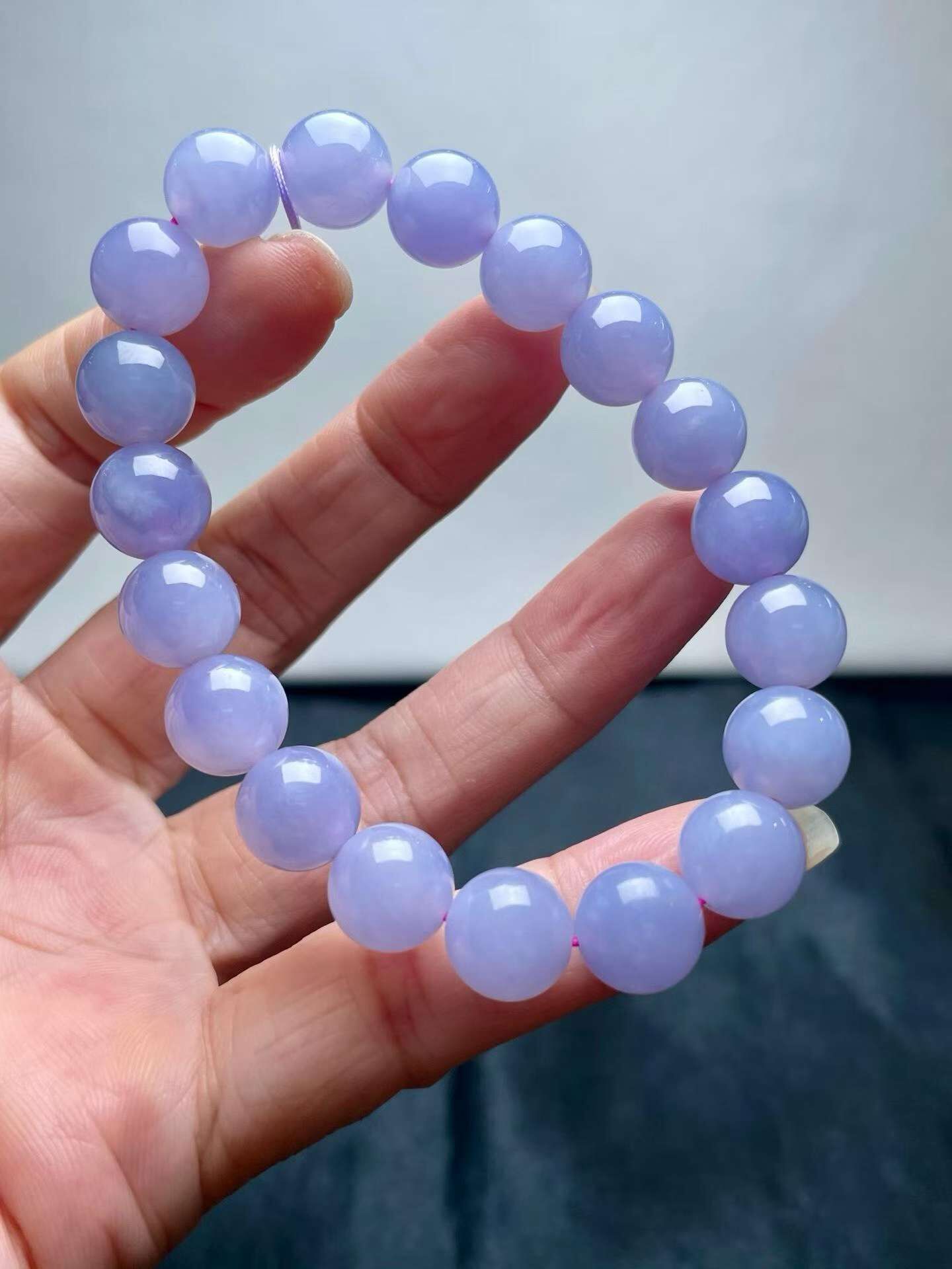 翡翠濃紫手串 (10mm直徑),天然翡翠A玉, 緬甸玉, Jade, Jadeite