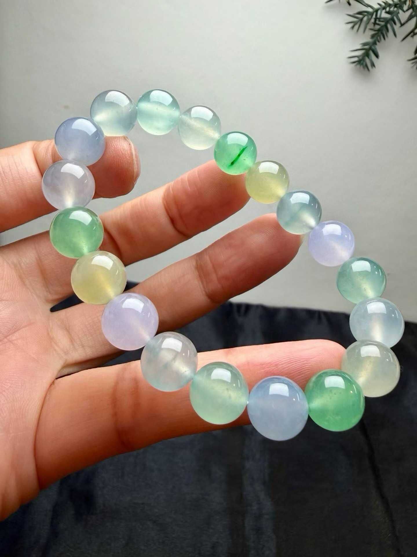翡翠多寶手串 (10mm直徑),天然翡翠A玉, 緬甸玉, Jade, Jadeite