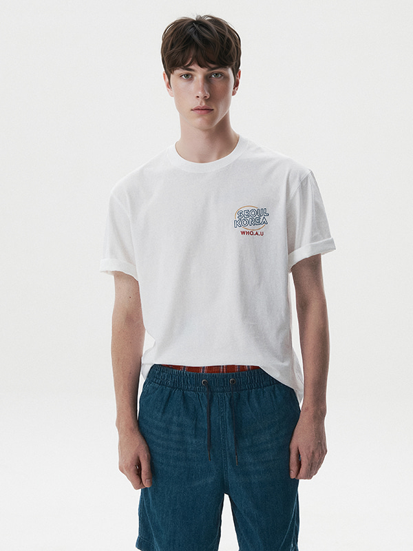 【預購】WHO.A.U H0708225 Seoul Neon 男裝短袖上衣