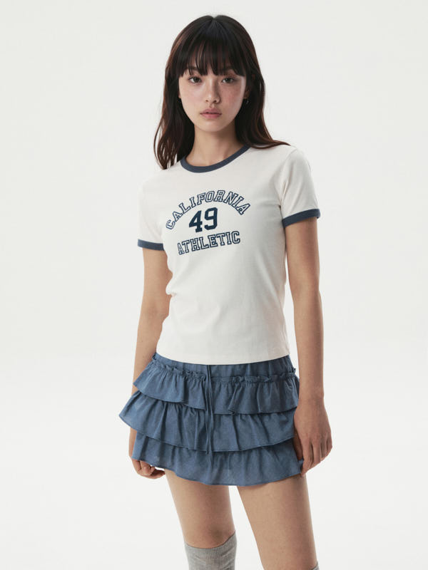 【預購】WHO.A.U H0708227 Campus 滾邊短袖上衣