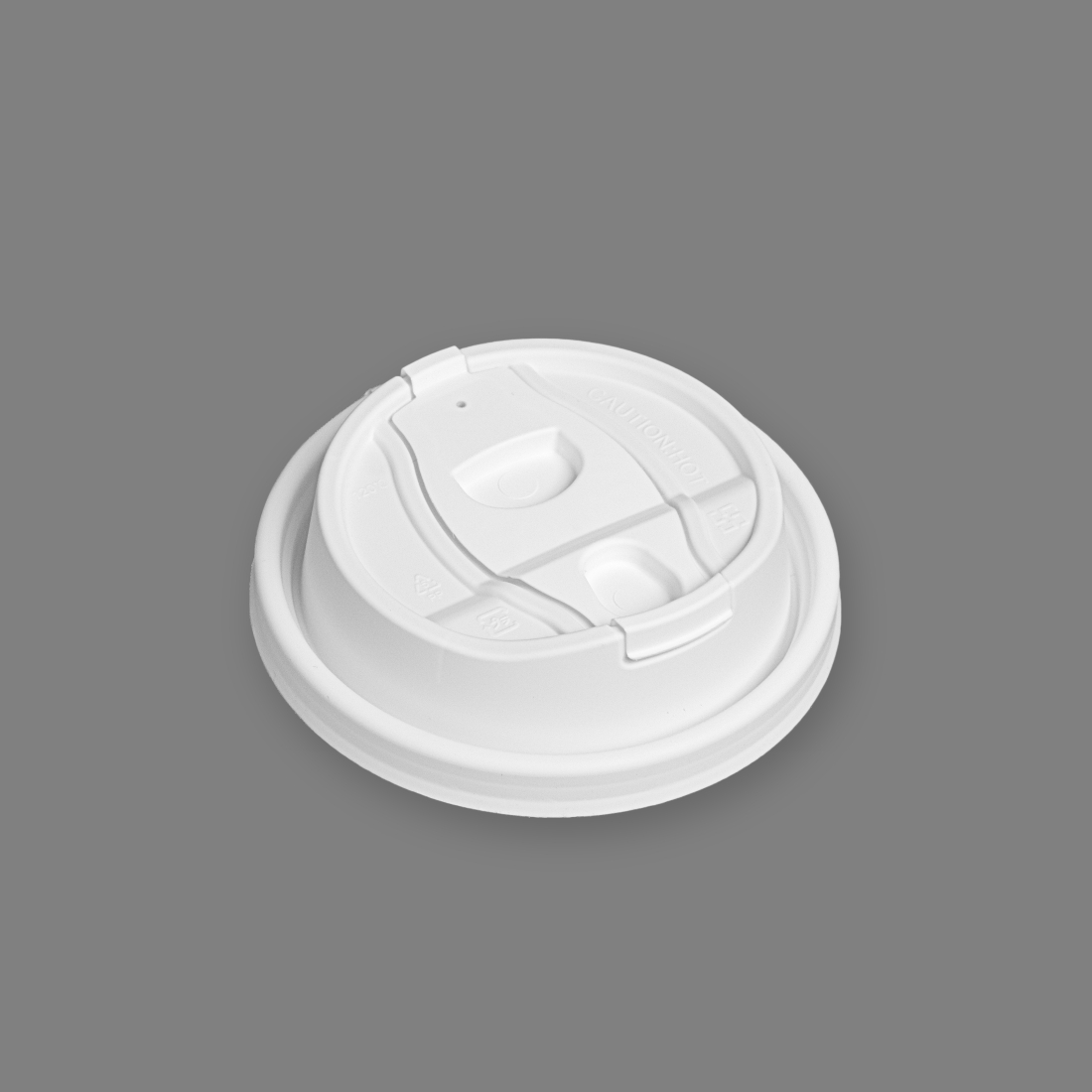 PP連體防漏杯蓋 90口徑 白色