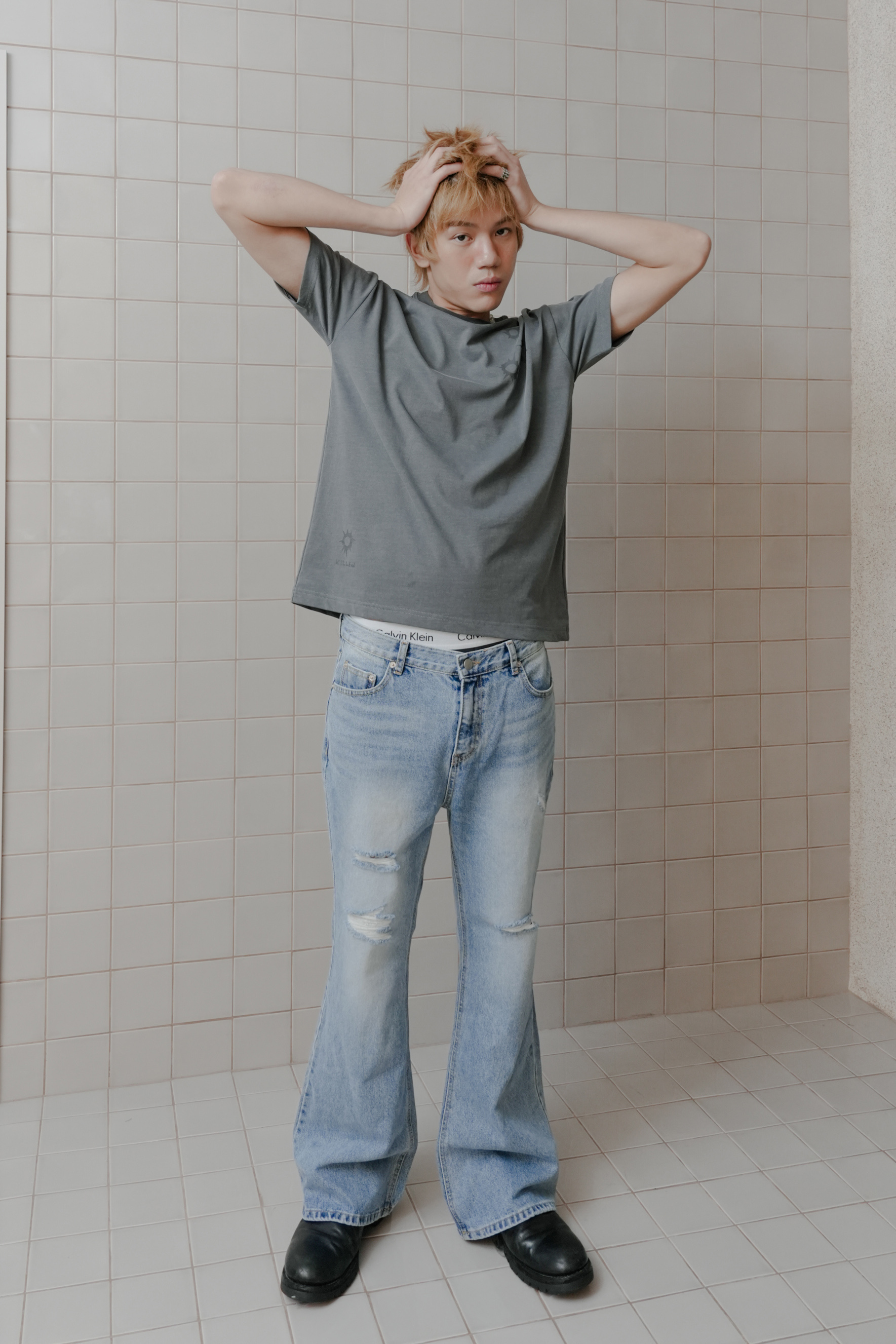 003 bootcut denim jeans #靴型褲