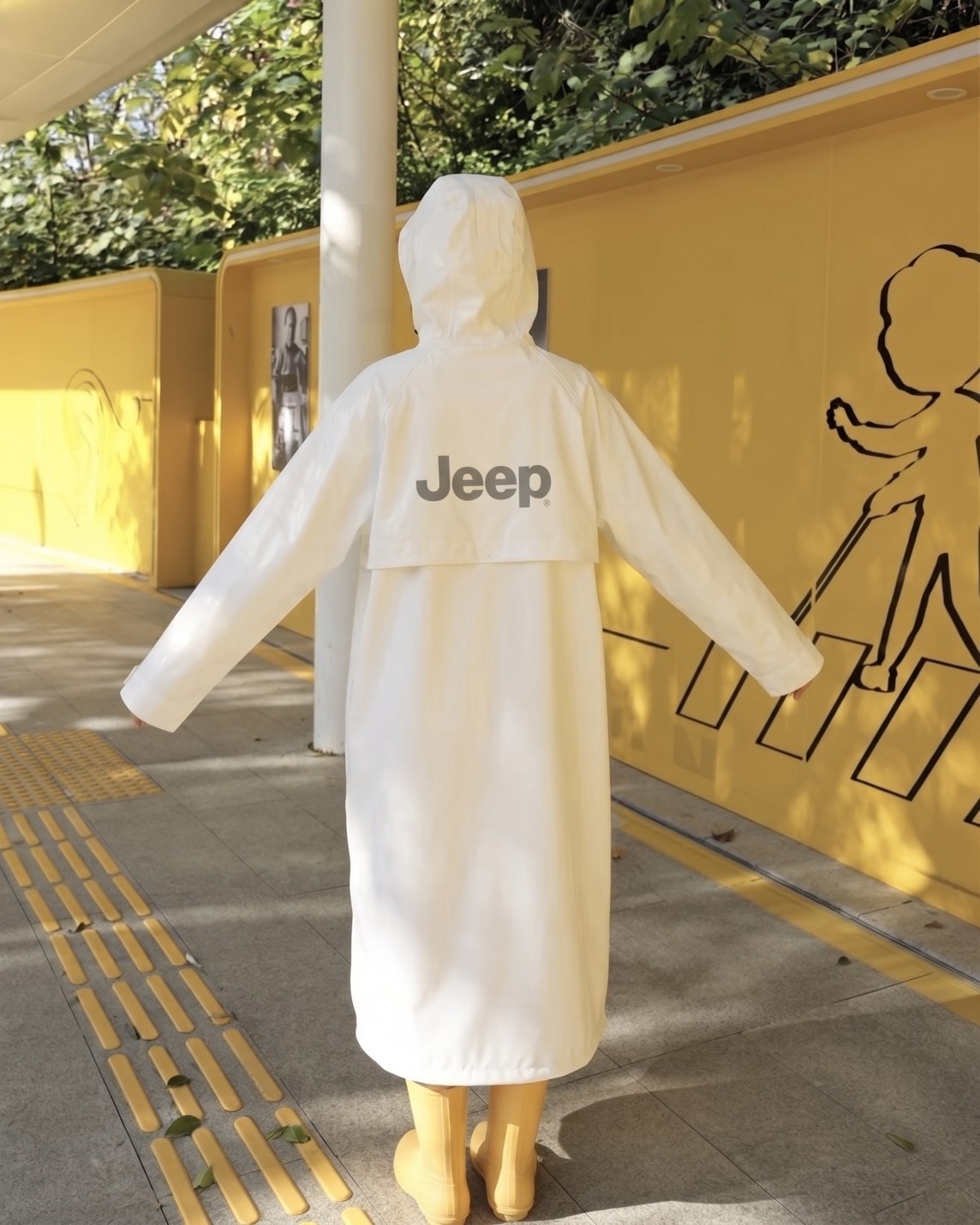 <颱風來襲也不怕> Jeep 機能 防風 防暴雨 防水 加厚 長版 雨衣 三色