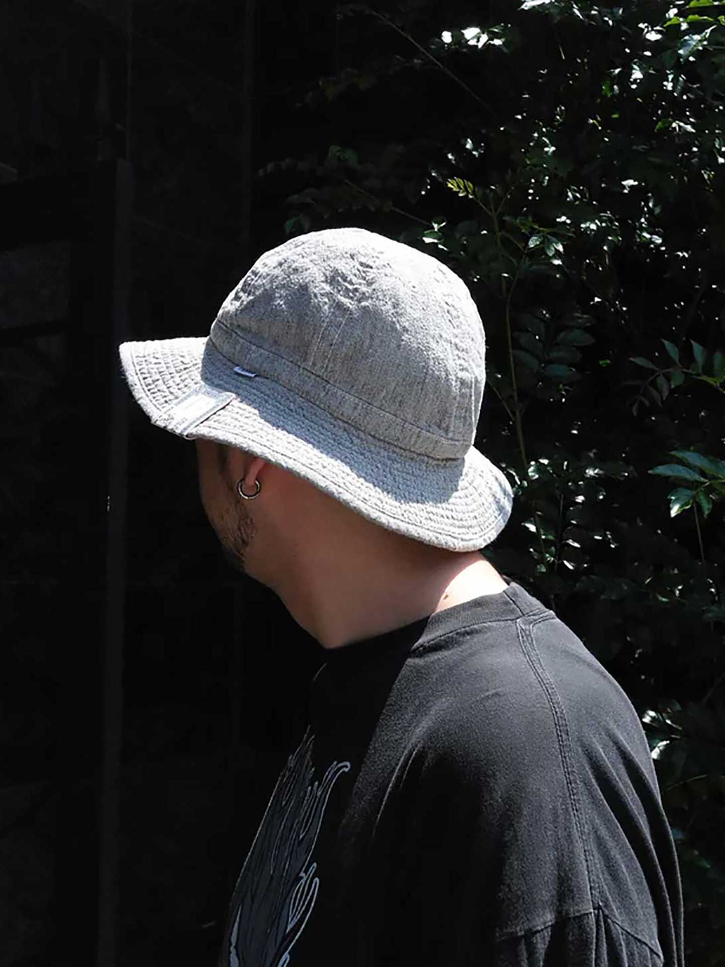 The H.W. Dog & Co. Linen Fatigue Hat Black
