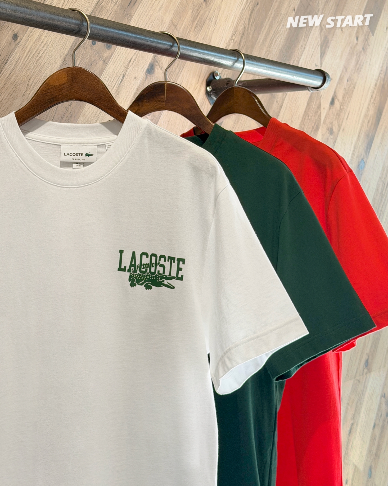 Lacoste 鱷魚 側邊鱷魚字母 短袖上衣 短T