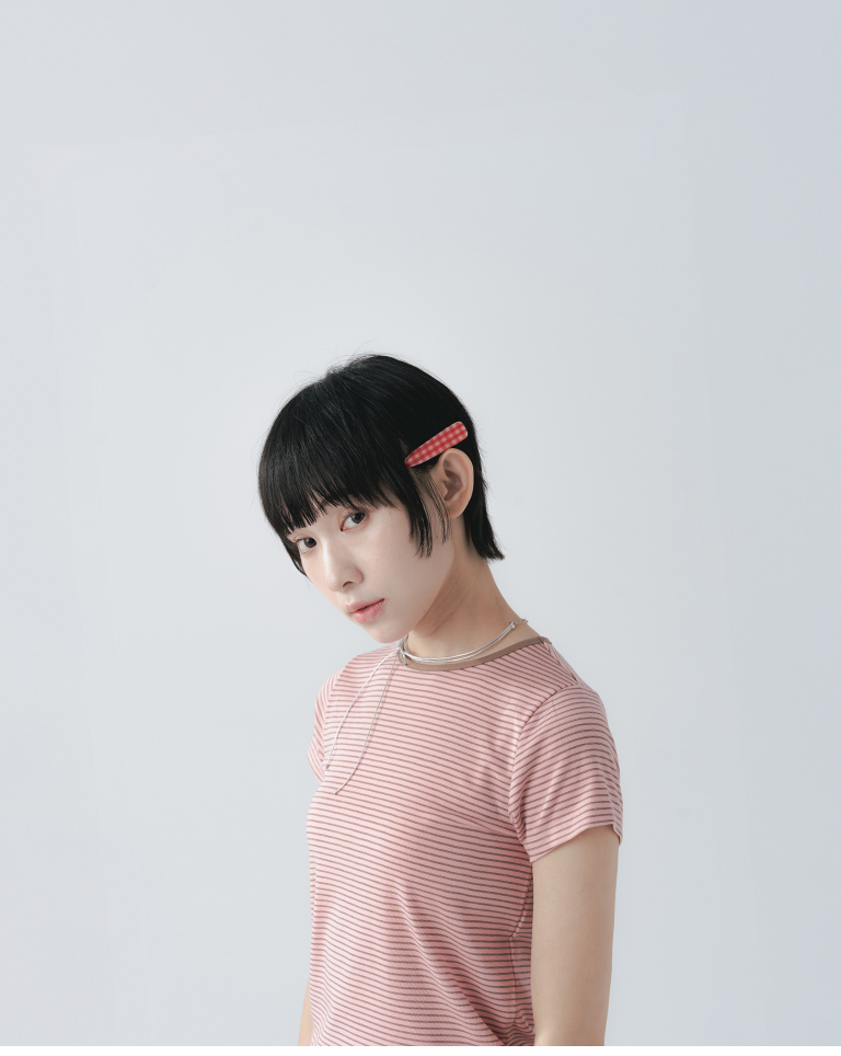 Acrylic checkered hair clip, available in four colors【07090430】in stock+pre-order
