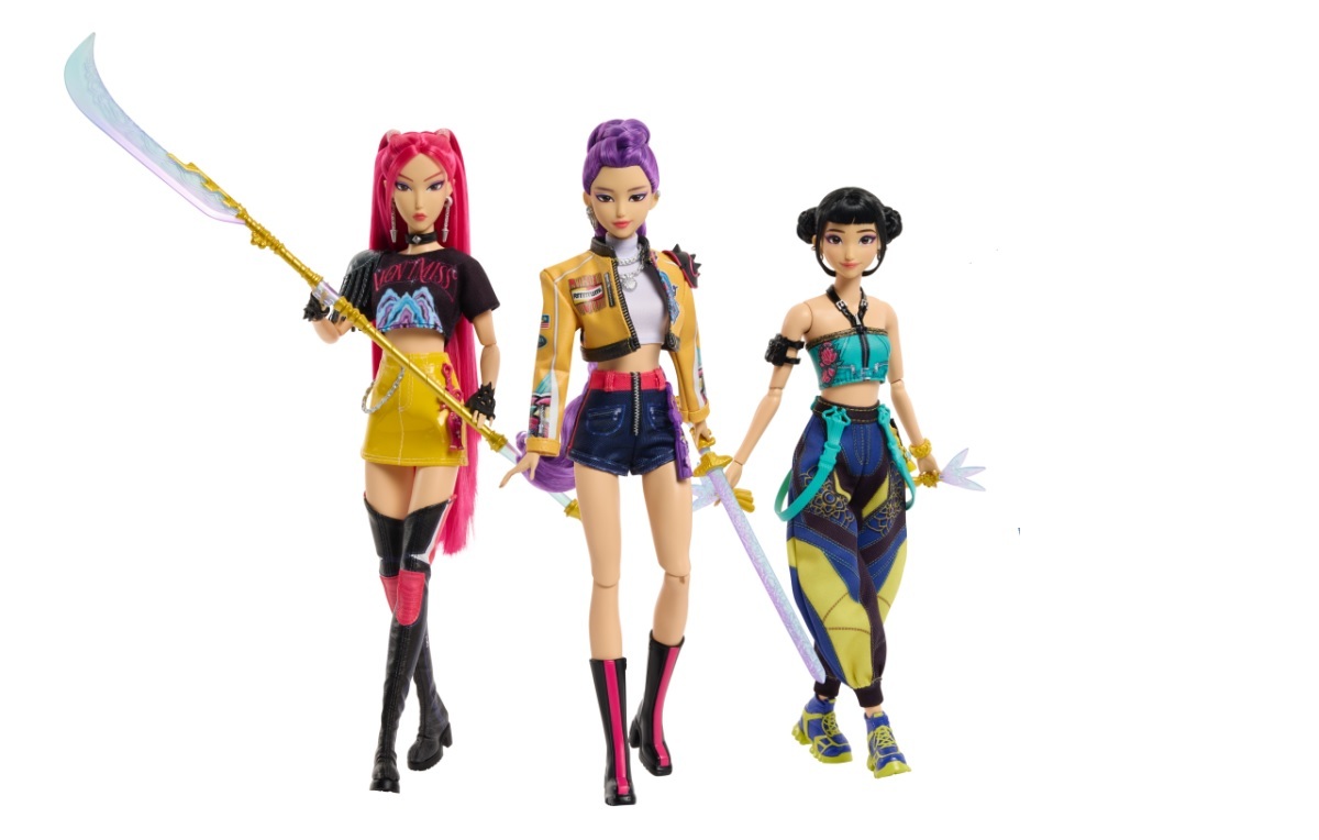 【MATTEL 美泰兒】KPOP獵魔女團 戰鬥魯米+米拉+佐伊 strc