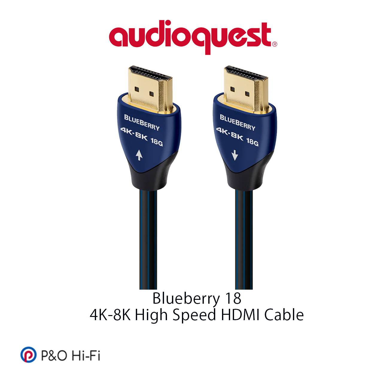 AudioQuest BlueBerry 18 (藍莓) 4K-8K (18Gbps) HDMI 線