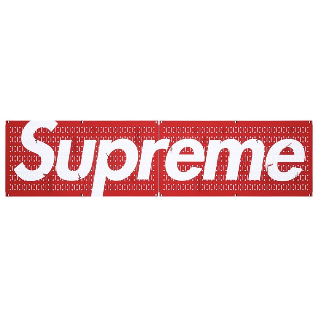 -(C)-SUPREME / WALL CONTROL PEGBOARD PANEL SET OF 2 洞洞板 紅色-A21SS26