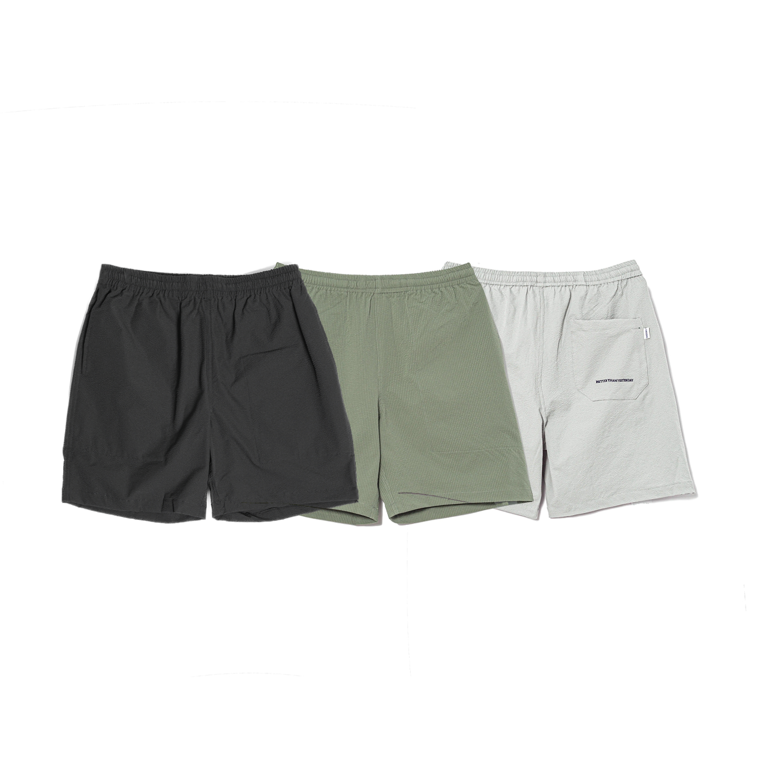 Shadow Bubbles Stripe Shorts / 泡泡紗直紋短褲