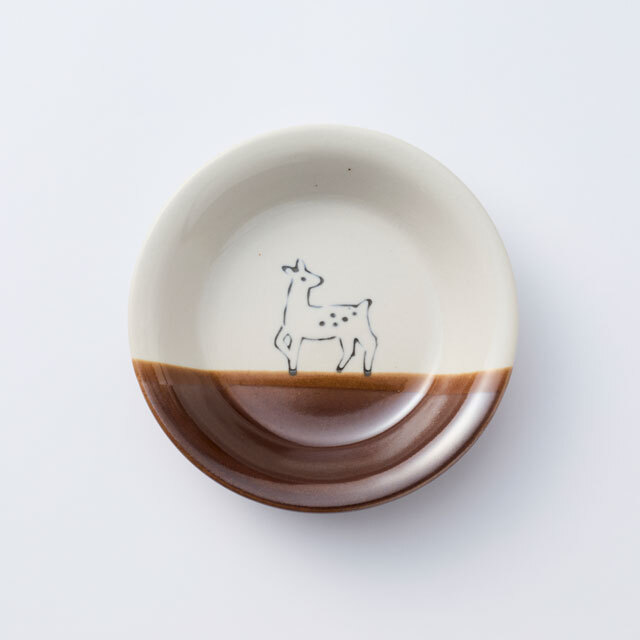 中川政七商品 - 美濃燒豆皿 / 錆白鹿