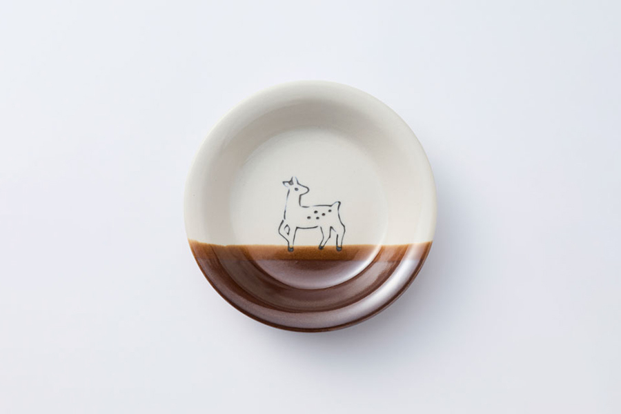 中川政七商品 - 美濃燒豆皿 / 錆白鹿
