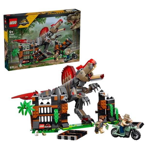預購【LEGO 樂高】侏儸紀世界 棘龍大脫逃 77982 strc
