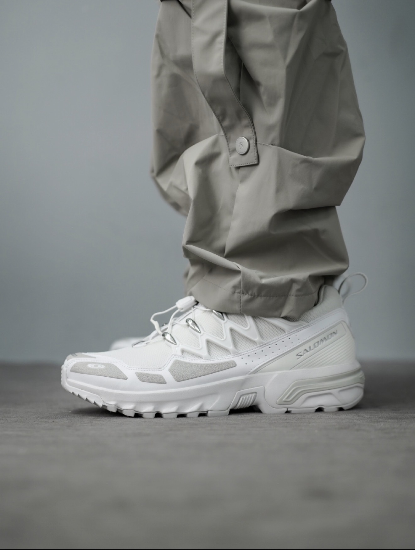 iSNEAKERS｜Salomon  薩洛蒙 ACS 越野復古 白灰 男款 L47236700