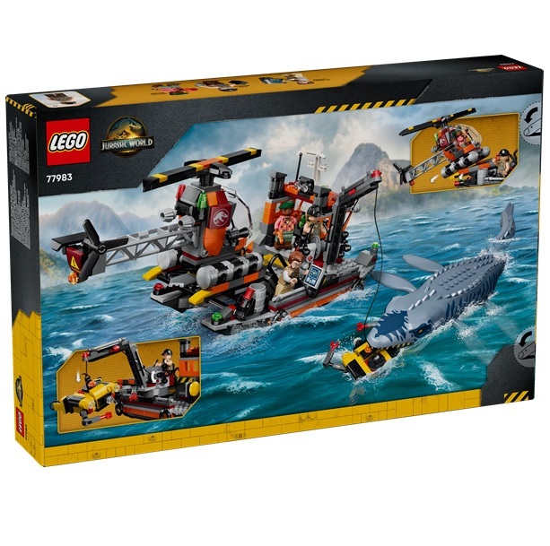 預購【LEGO 樂高】侏儸紀世界 滄龍的船隻攻擊 77983 strc