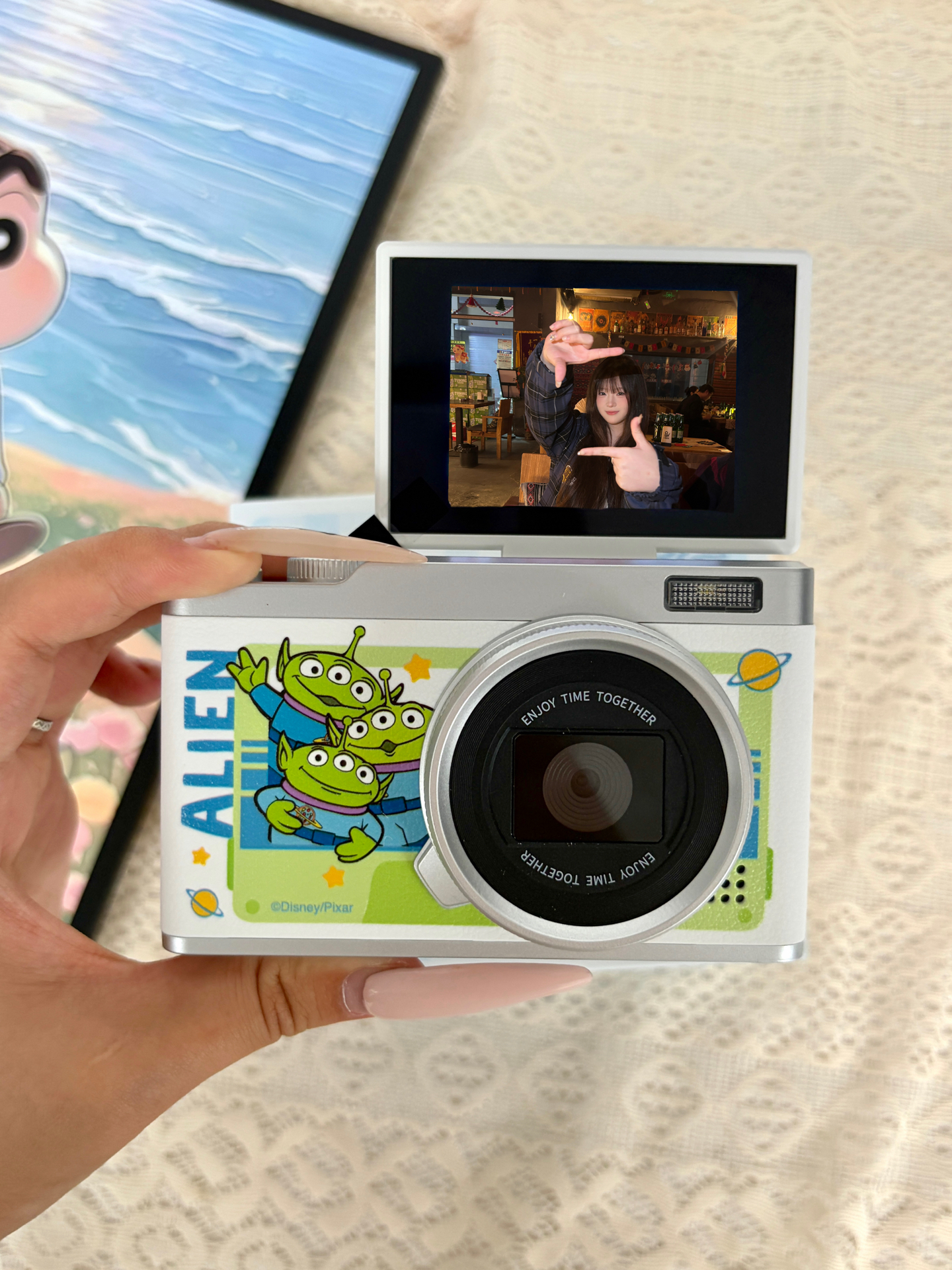 代購-Disney 迪士尼 數碼相機 高像素 翻轉屏 玩具總動員 CCD 三眼怪 巴斯光年