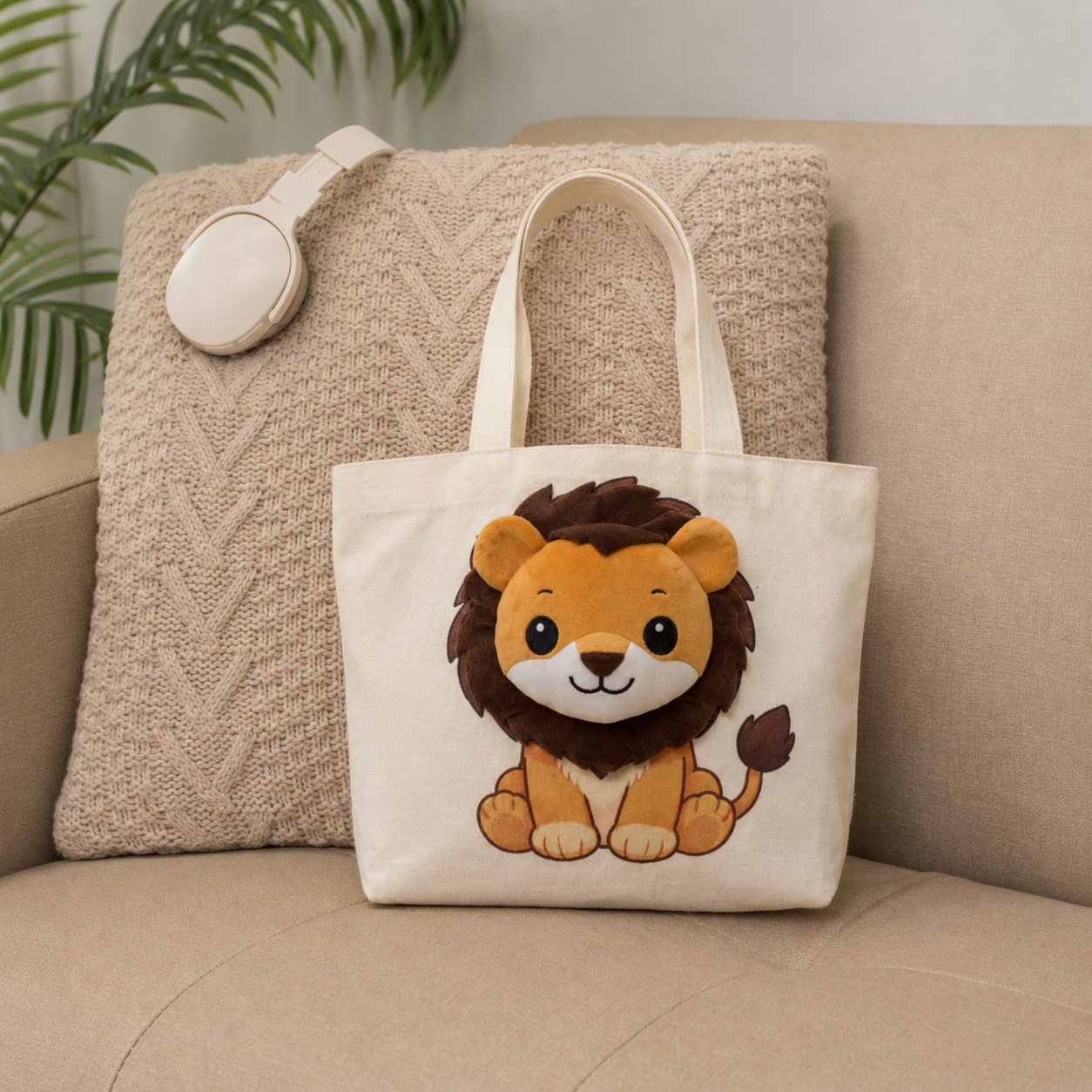 動物王國展 立體小提袋《獅子》