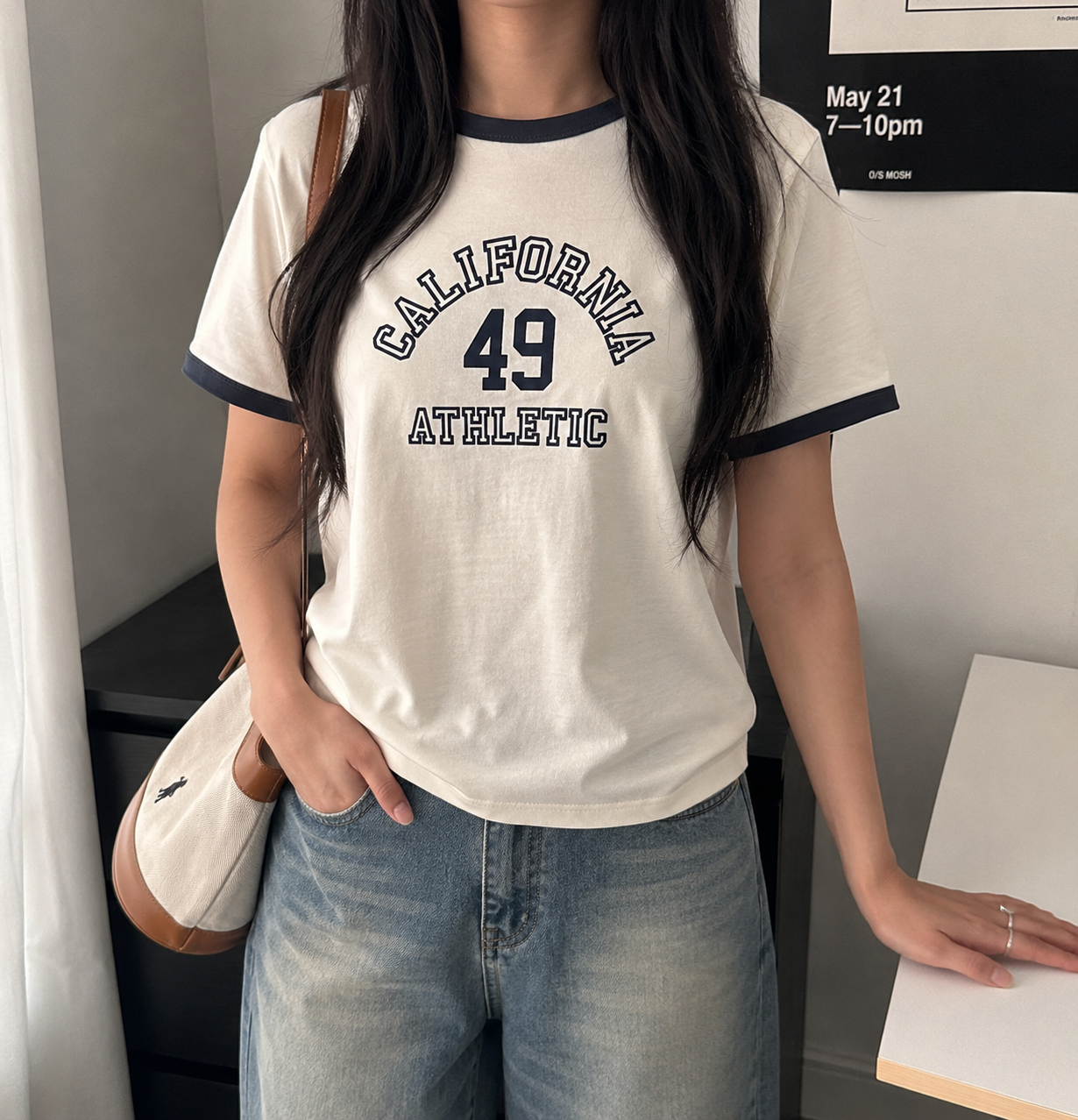 【預購】WHO.A.U H0708204 Campus 女裝滾邊短袖上衣
