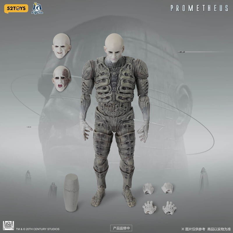 預購26/10 52toys 代理版 可動 1/12 普羅米修斯 工程師 異形:聖約 正版授權