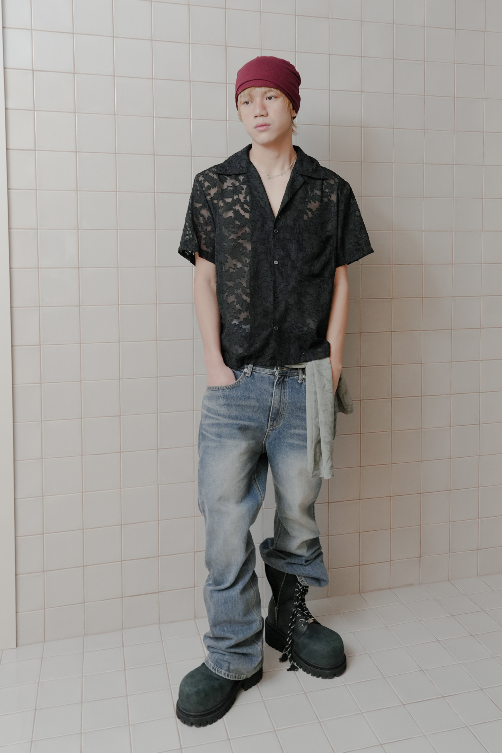 floral lace shirt #襯衫