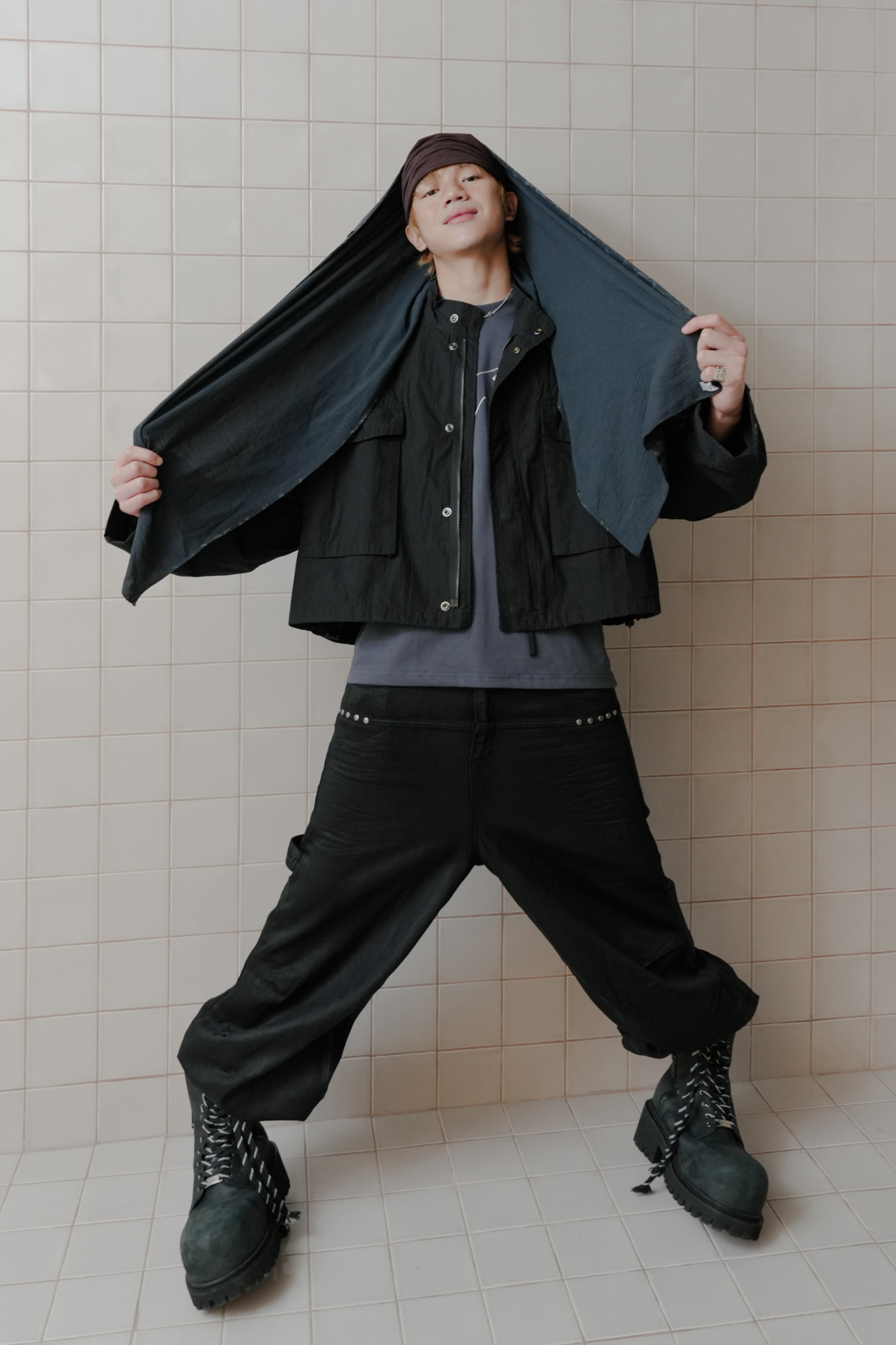 m65 crop military jacket #外套