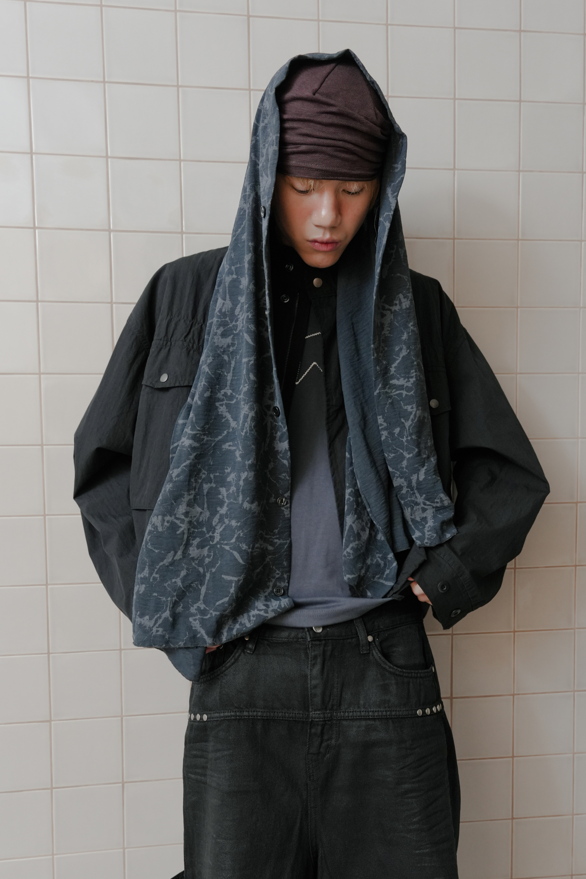 m65 crop military jacket #外套