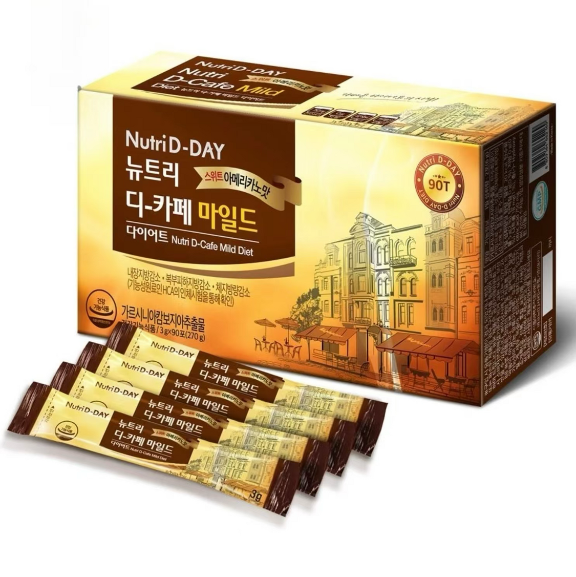 Nutri D-Day 減肥燃脂甜黑咖啡 (3g x90條)