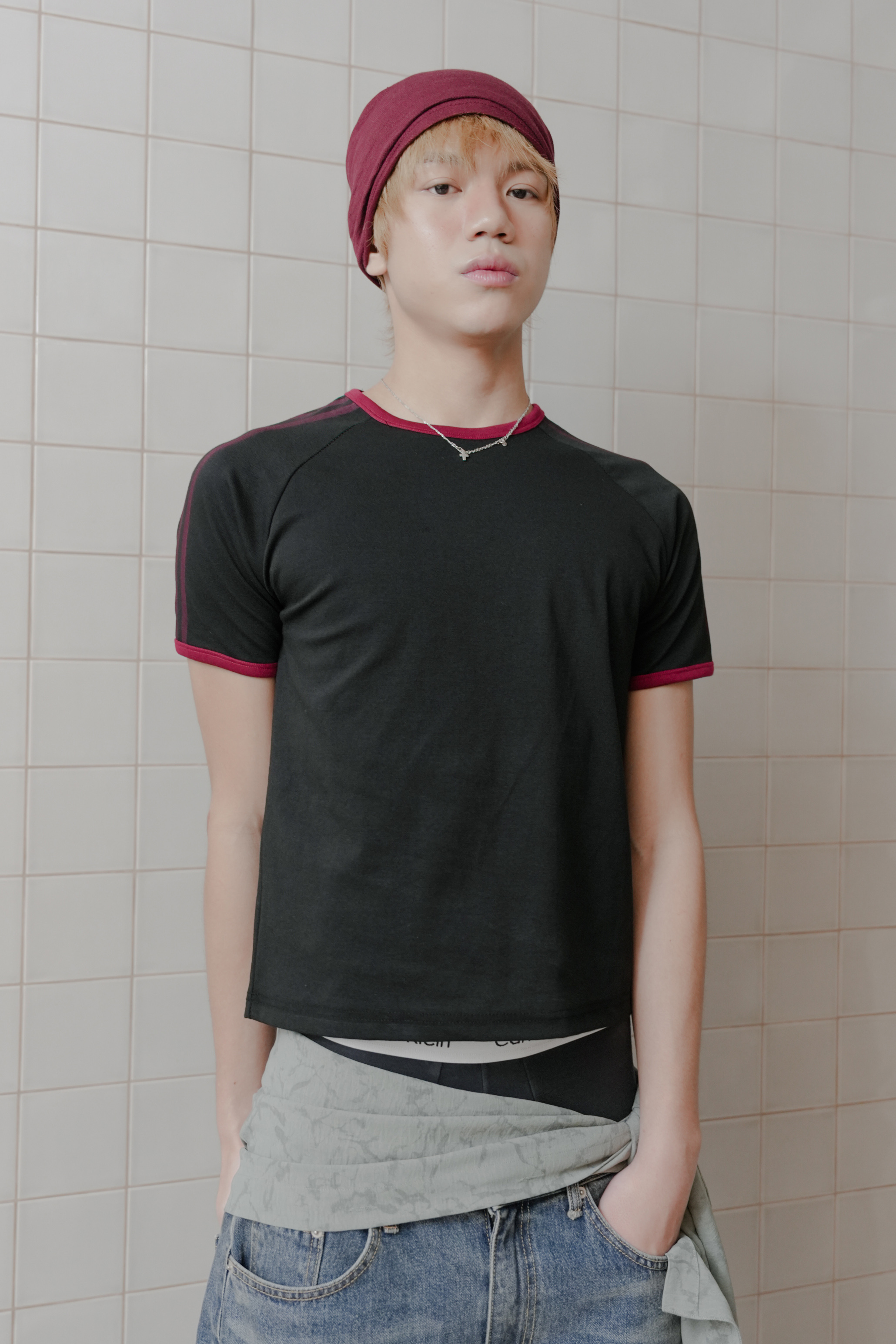 painting track short sleeve tee #上衣