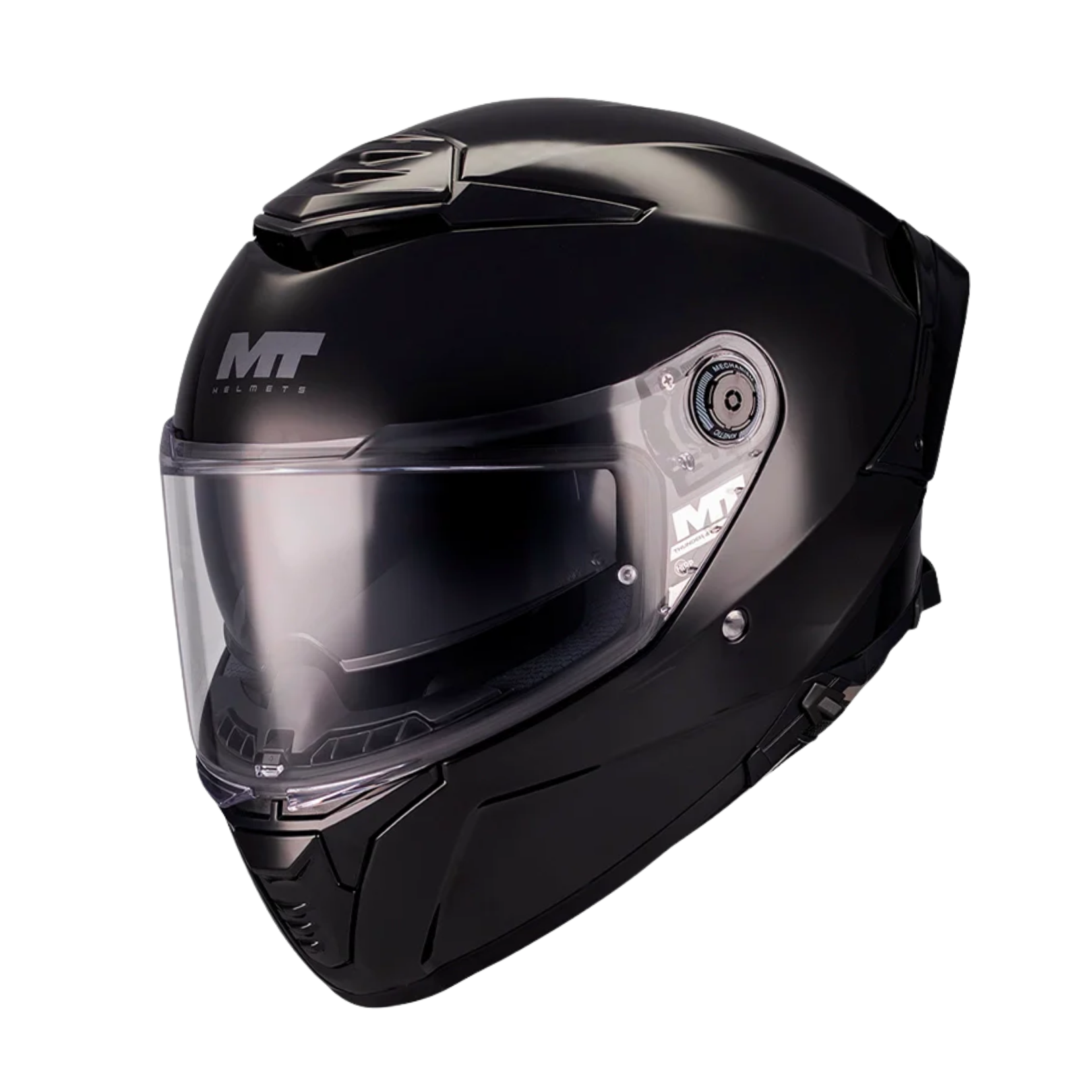 MT HELMETS THUNDER 4 SV PURE A1 GLOSS BLACK 亮面